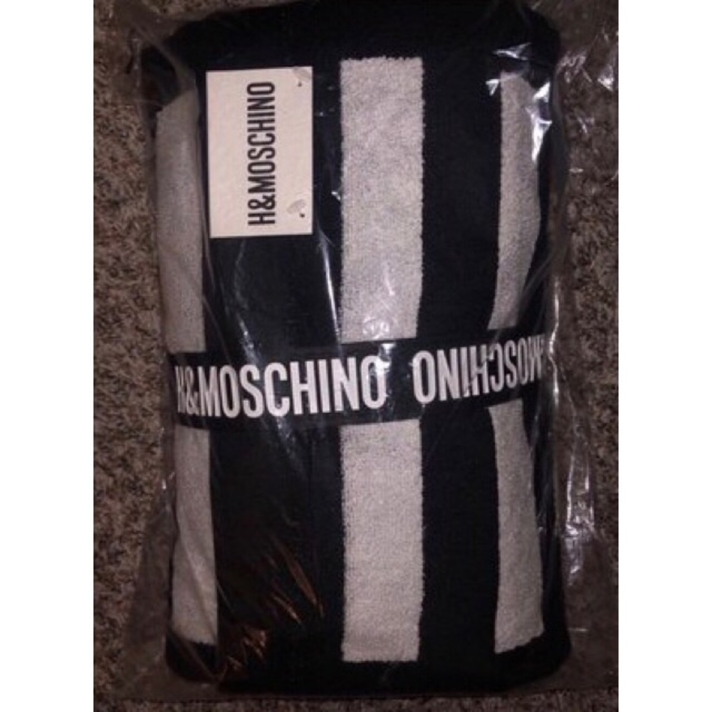 Moschino x H&M Black Beach Towel